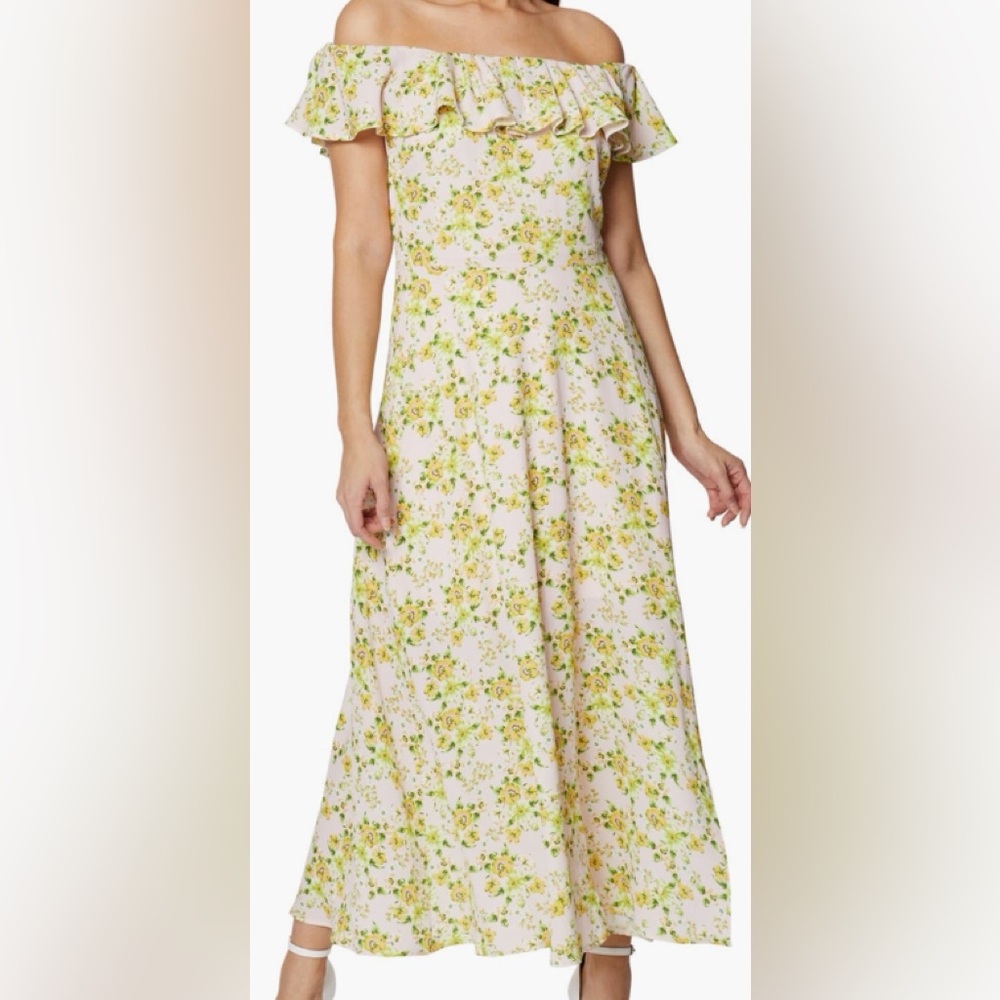 BCBGeneration Off The Shoulder Midi Dress